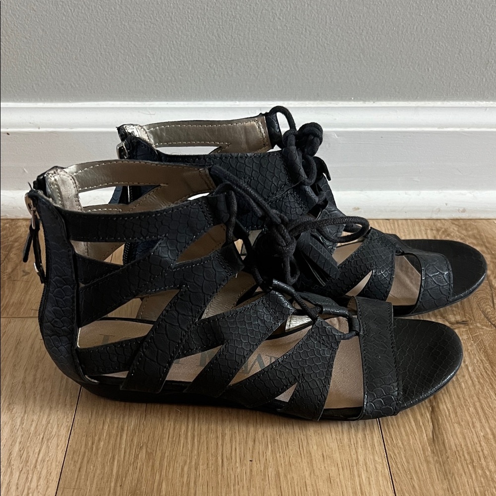 Black Gladiator Sandals